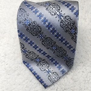 Steve Harvey Celebrity Edition Gray and Blue Men's Tie